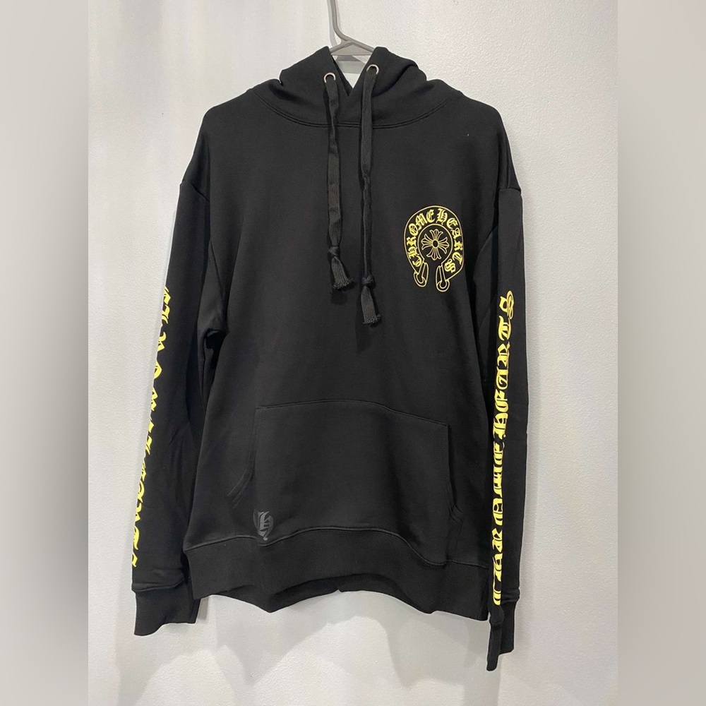 Chrome Hearts Black And Yellow Hoodie